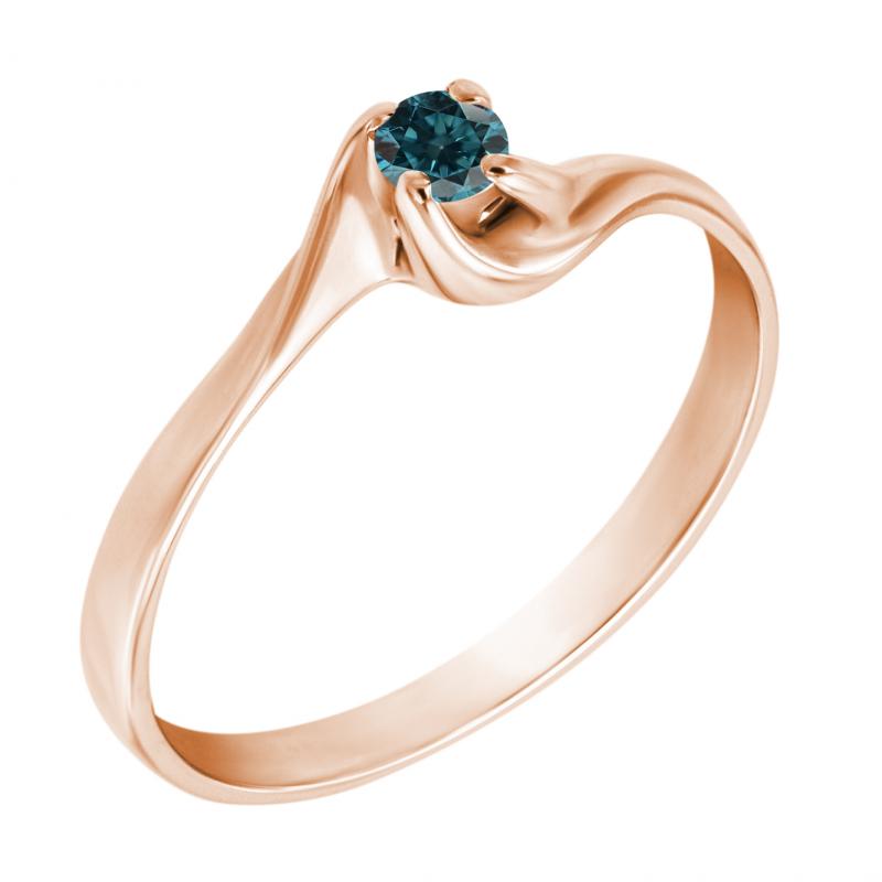Prsteň s modrým diamantom Blazie 10611
