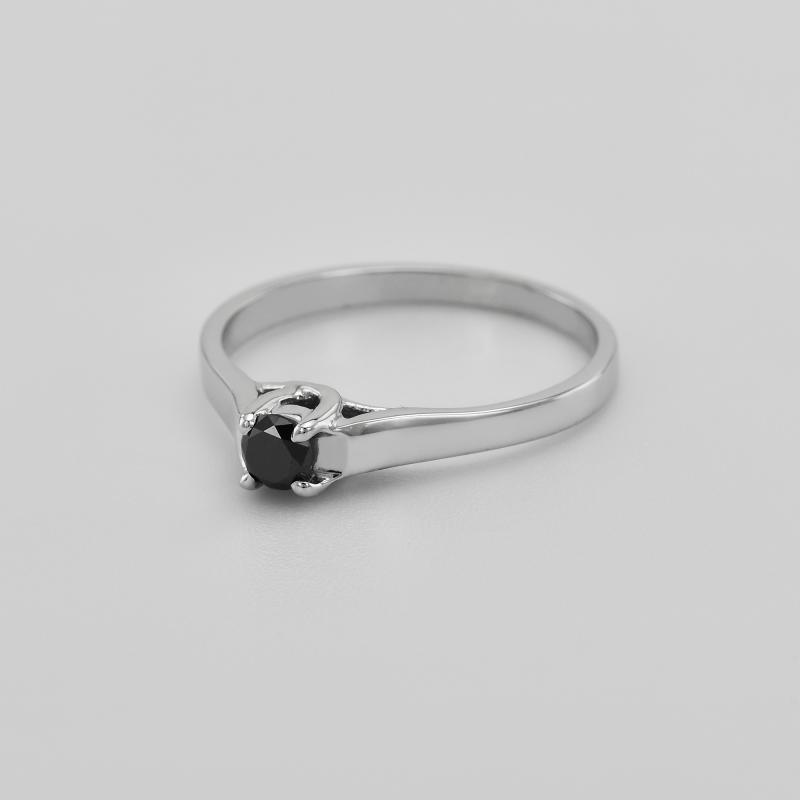 Prsteň s čiernym diamantom Lyli 10631