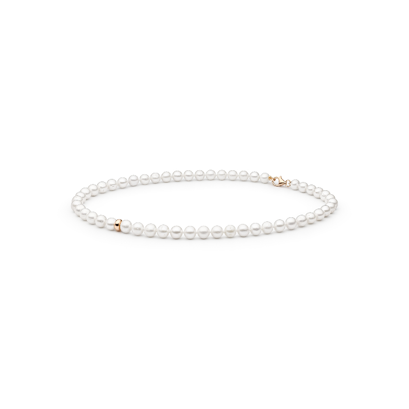 Strieborný perlový náhrdelník Kaci