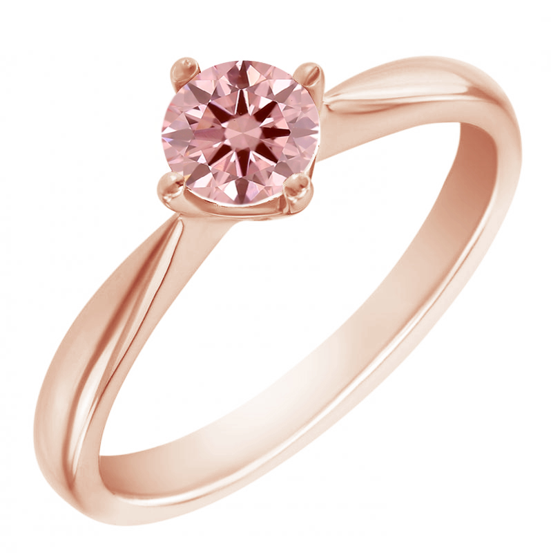 Zásnubný prsteň s certifikovaným fancy pink lab-grown diamantom Maya 113691