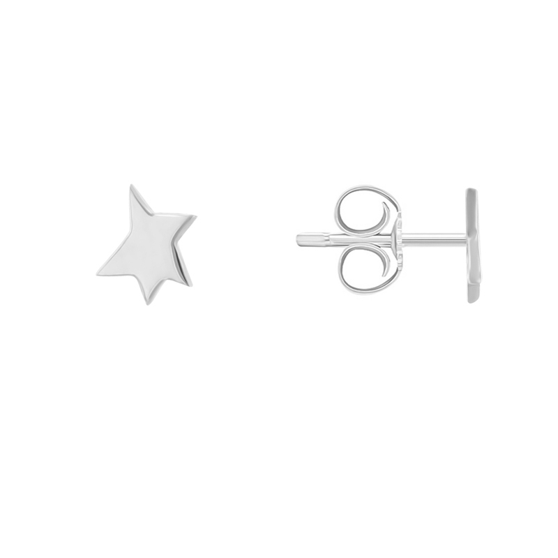 Strieborné náušnice v tvare hviezdičiek Malý princ 122261