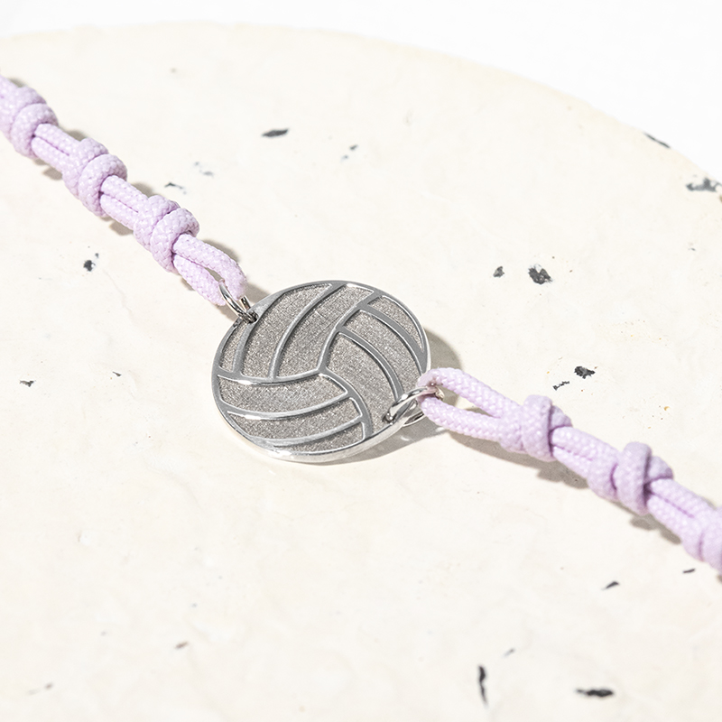 Povrázkový náramok lopta s gravírom vašej voľby Volleyball 124751
