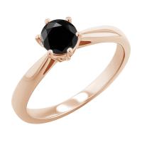 Zásnubný prsteň s čiernym diamantom Syllis