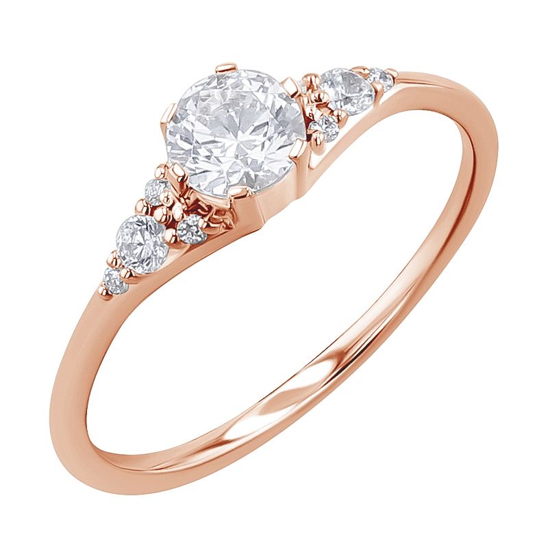 Zásnubný prsteň s diamantmi Lina