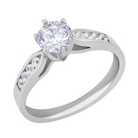 Zásnubný prsteň s lab-grown diamantmi Cletia 