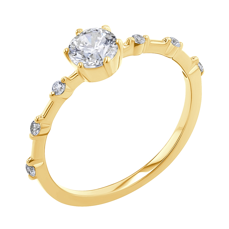 Zásnubný prsteň s diamantmi Jelena