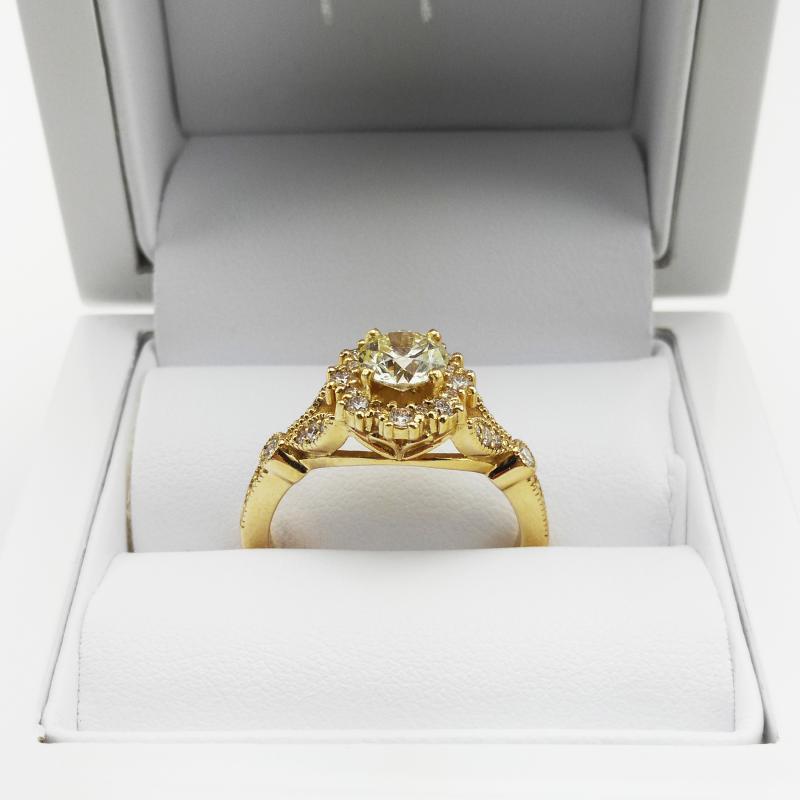 Diamantový Zásnubný prsteň 13691