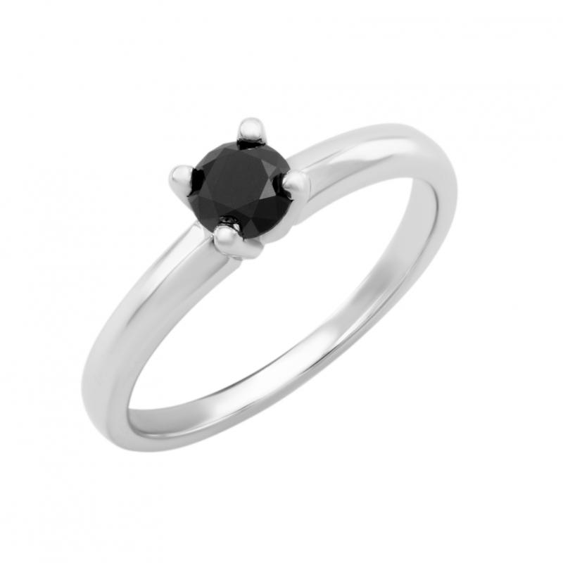 Zásnubný prsteň s čiernym diamantom Zondia