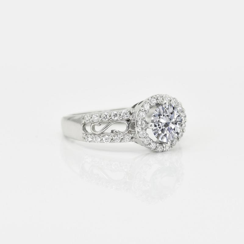 Prsteň s diamantmi 19041