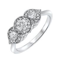 Zásnubný vintage prsteň plný diamantov Filera 