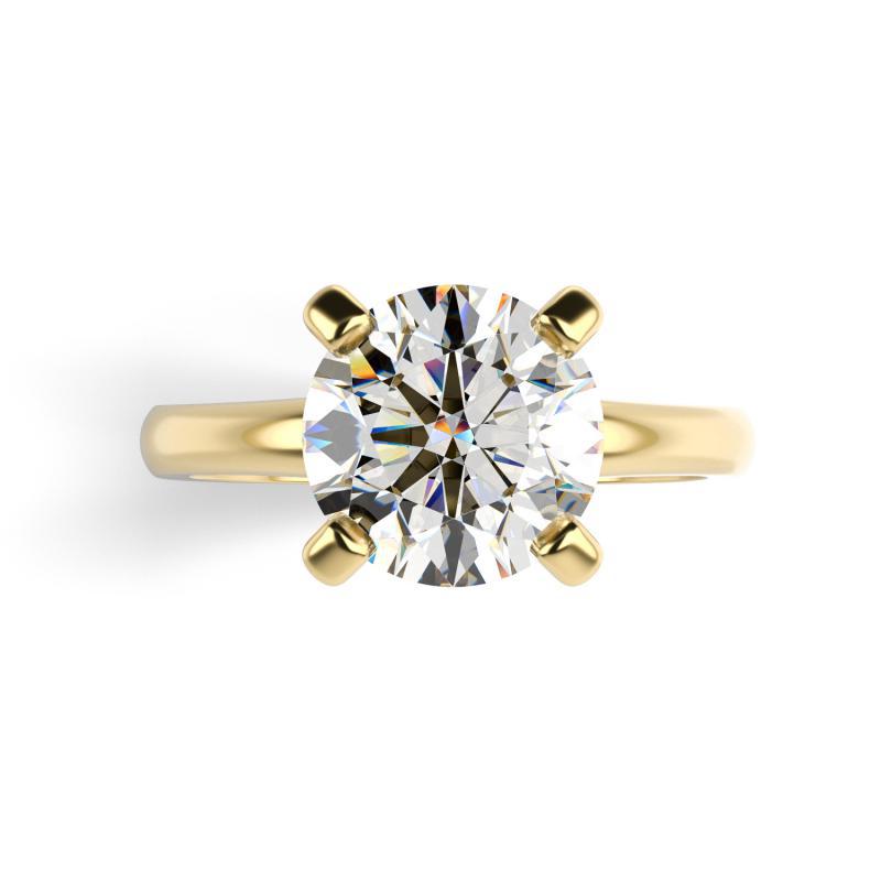 Zlatý moissanitový prsteň 22131