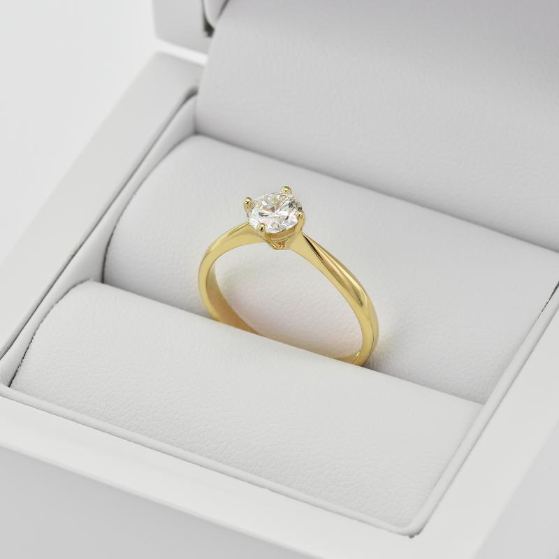 Diamantový zlatý prsteň 29551
