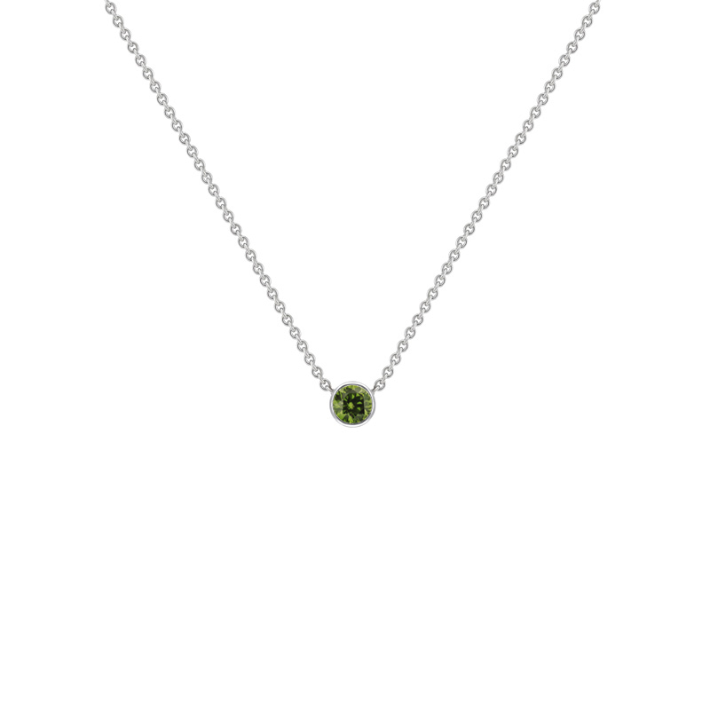 Zlatý minimalistický náhrdelník so žltým diamantom Zengo 36861
