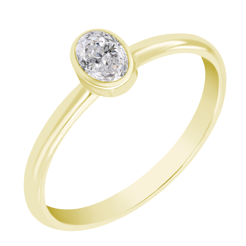 Diamantový zlatý prsteň 37341