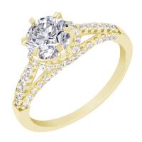 Halo diamantový zásnubný prsteň Deseny