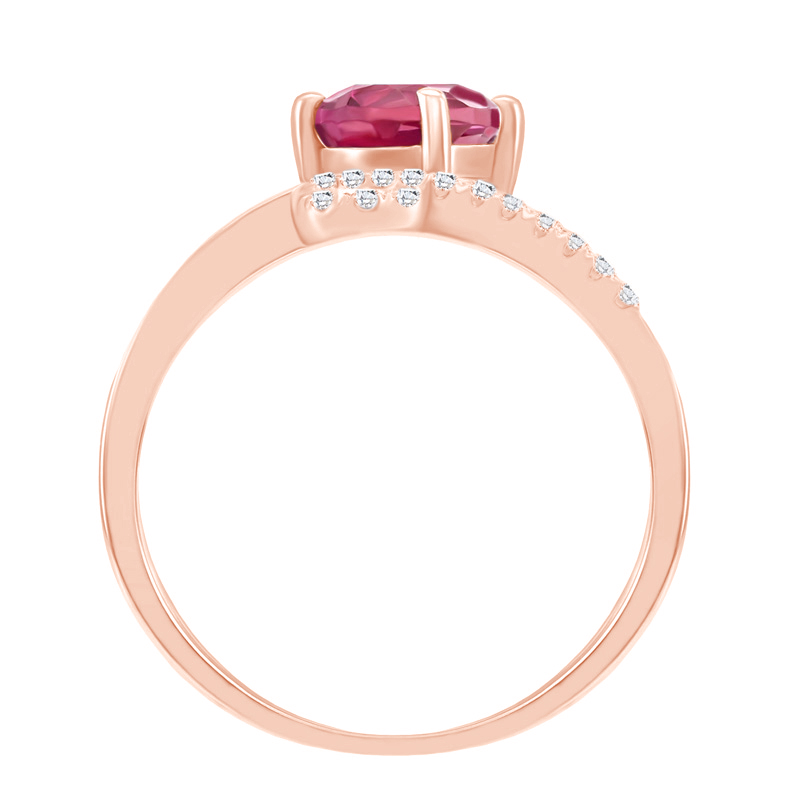 Diamantový prsteň s rubínom 3951