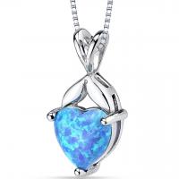 Opálový náhrdelník v tvare srdca Hommala