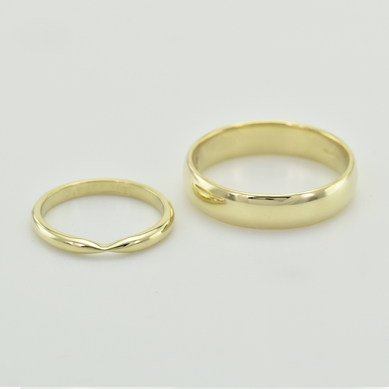 Prstene so zúženou dámskou obrúčkou 42041
