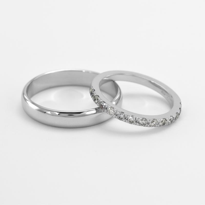 Dámsky prsteň a pánska svadobná obrúčka 45941
