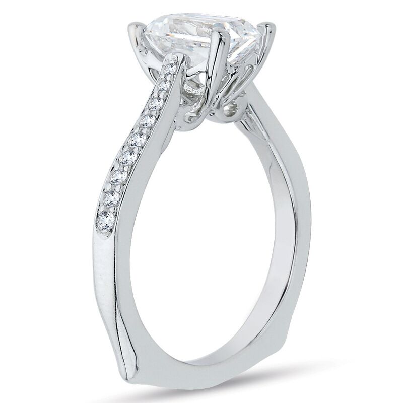 Zásnubný prsteň s emerald diamantom 46251
