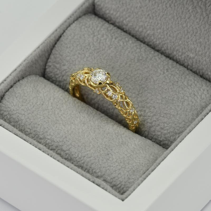 Zásnubný prsteň zo zlata 46651