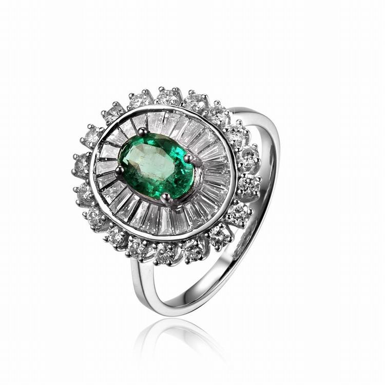 Smaragdový diamantový prsteň 4761
