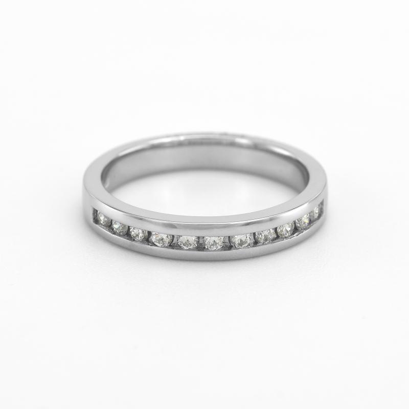 Platinový prsteň plný diamantov 47801