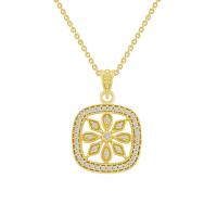 Zlatý náhrdelník s diamantovým kvetom Eloisa