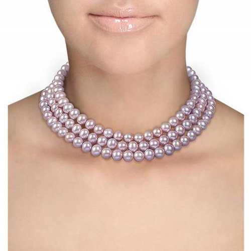 Zlatý perlový náhrdelník 48711