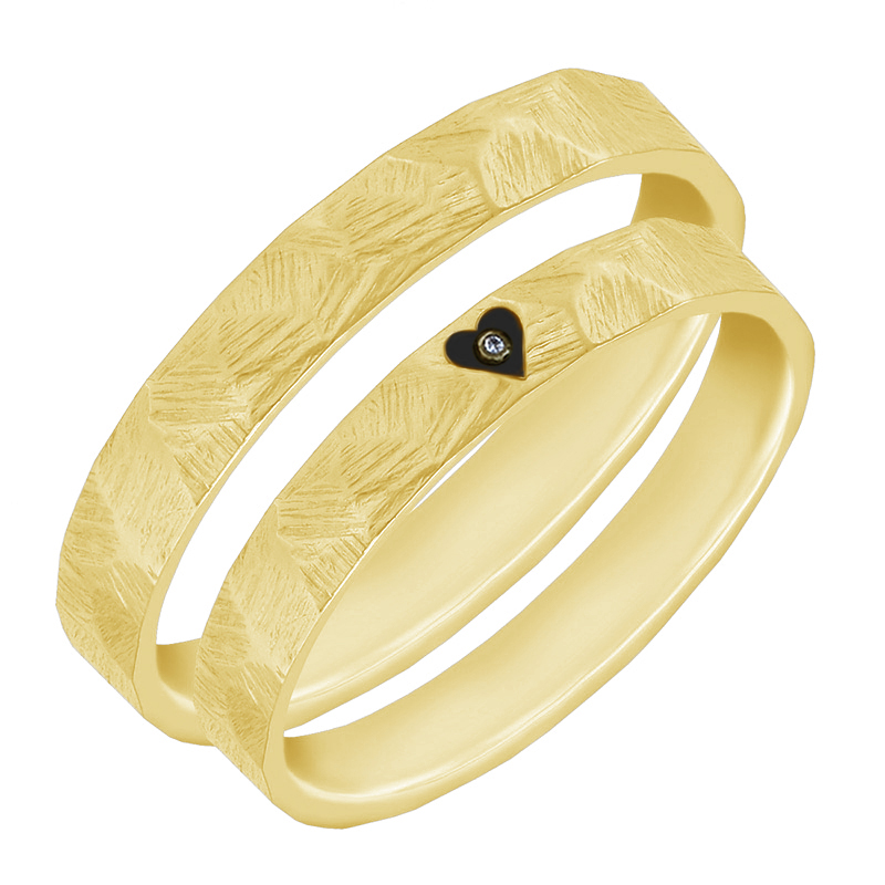 Zlatý atypický dámsky prsteň 49381