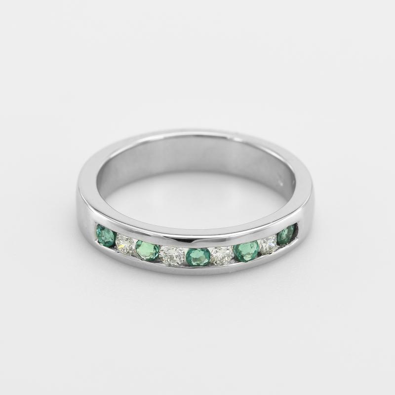 Prsteň plný smaragdov a diamantov 49761