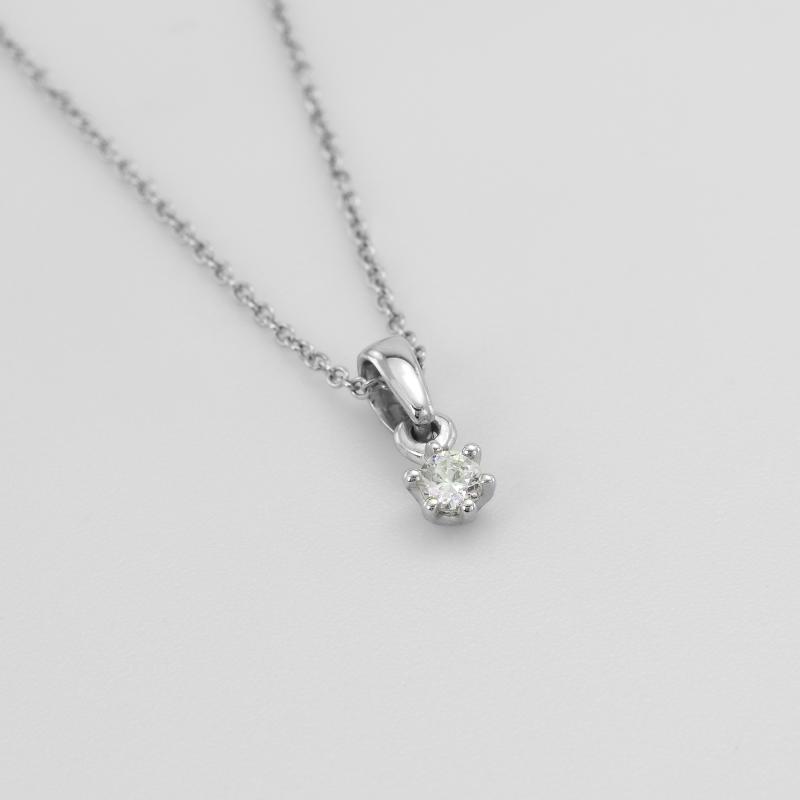 Zlatý diamantový náhrdelník so šiestimi krapňami Aliva 50641