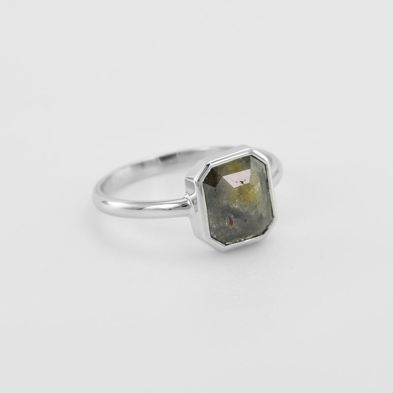 Zlatý prsteň so salt´n´pepper diamantem 51021