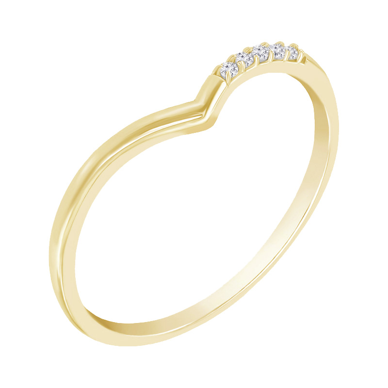Zlatý eternity prsteň s diamantmi 58211