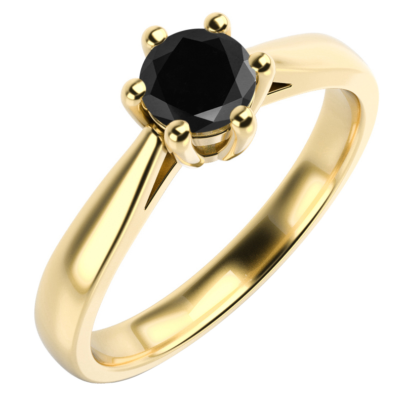 Zásnubný prsteň zo žltého zlata 59481