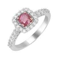 Zásnubný prsteň s certifikovaným fancy pink lab-grown diamantom Lanya 
