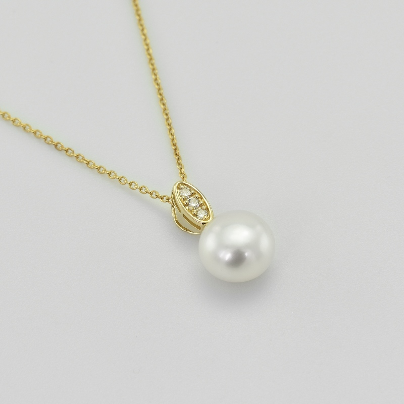 Pozlatený náhrdelník s perlou 73201