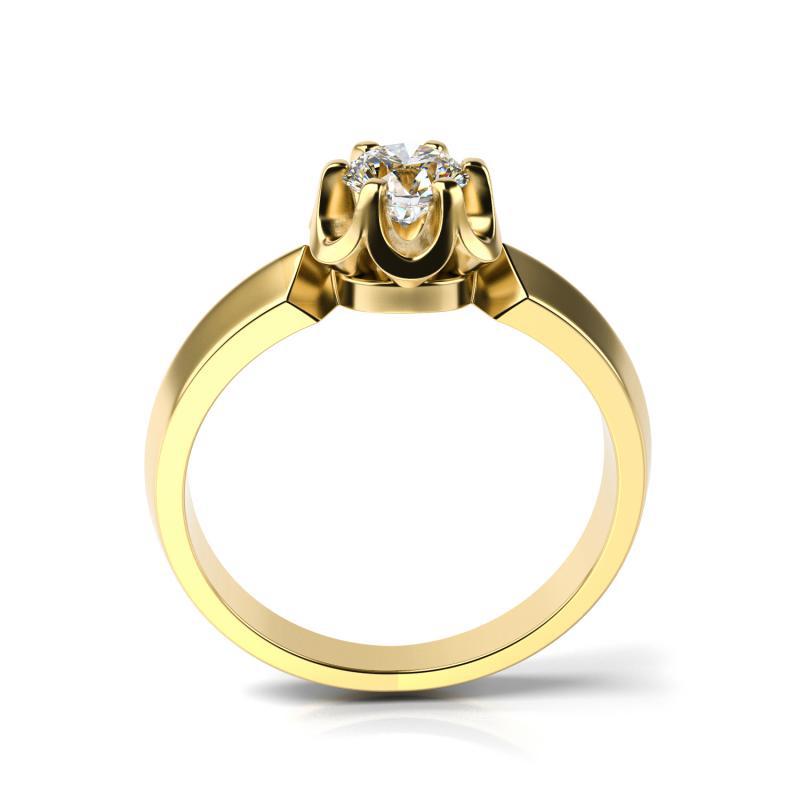 Prsteň zo žltého zlata Ussaja 74001