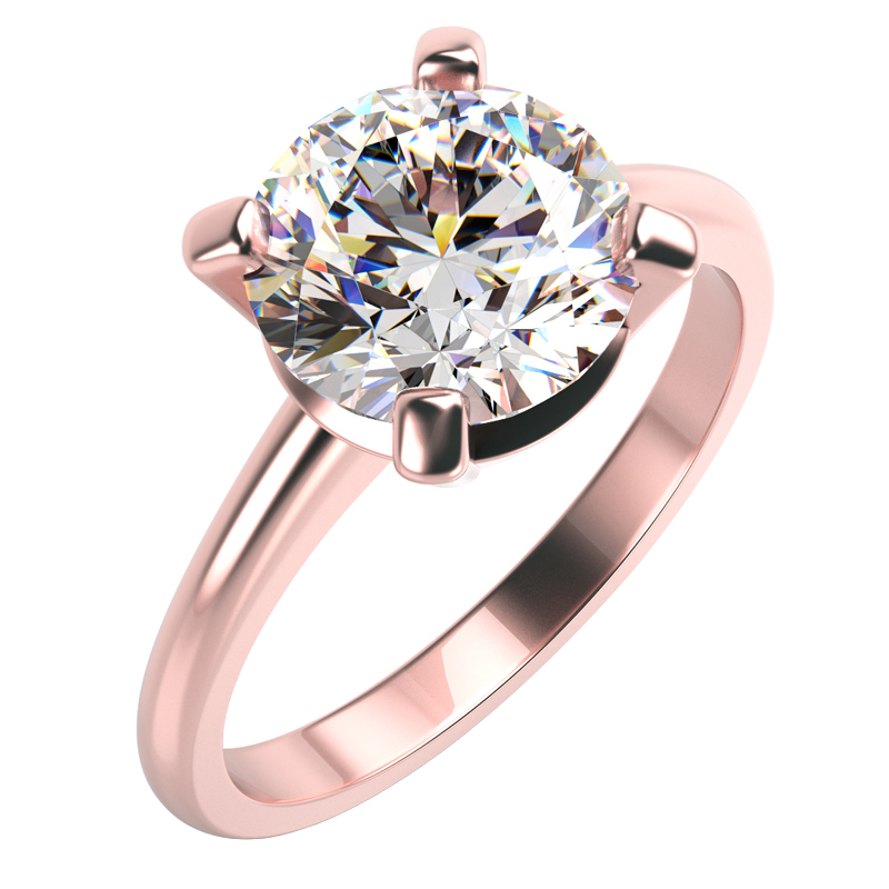 Zlatý prsteň s diamantom 74031