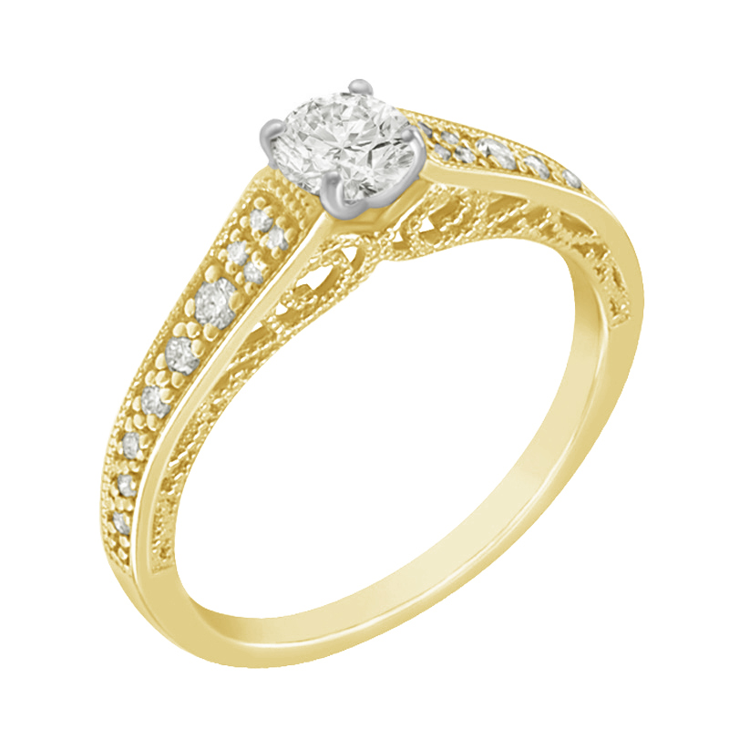 Zásnubný prsteň s diamantem 75611