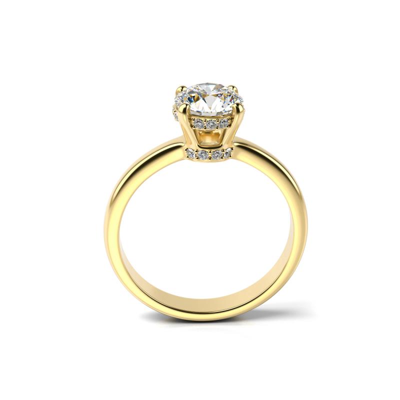 Zlatý zásnubný prsteň 75691
