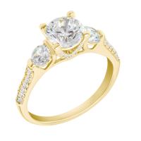 Žiarivý zásnubný prsteň s lab-grown diamantmi Matas