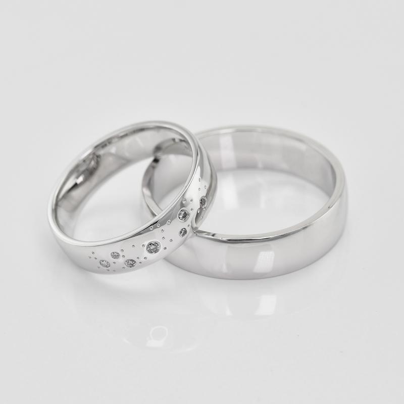 Platinové svadobné prstene 76461