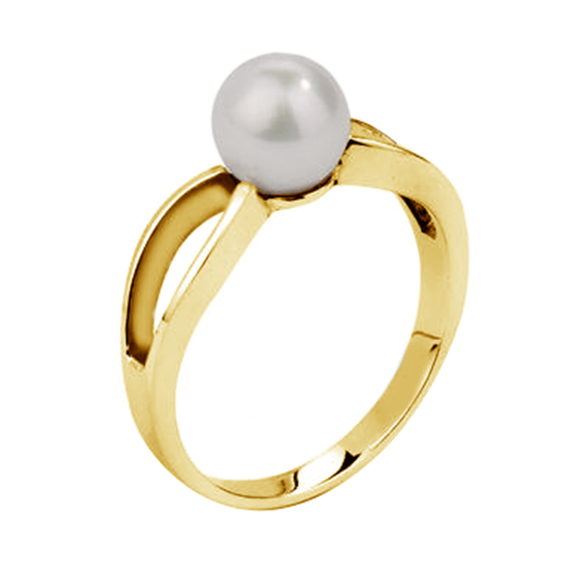 Zlatý prsteň s perlou 76641