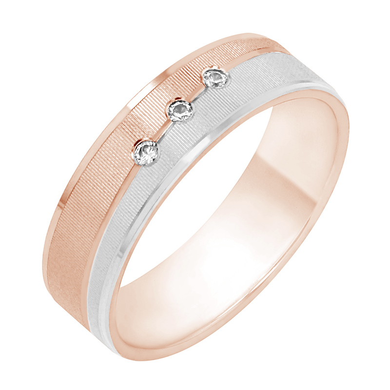 Snubné prstene z ružového zlata 80401