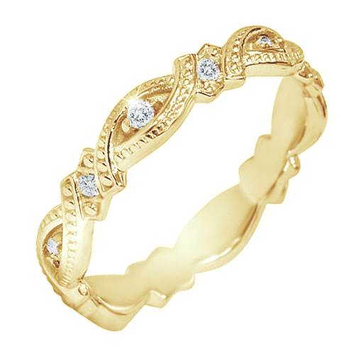 Zlatý prsteň s diamantmi 80661