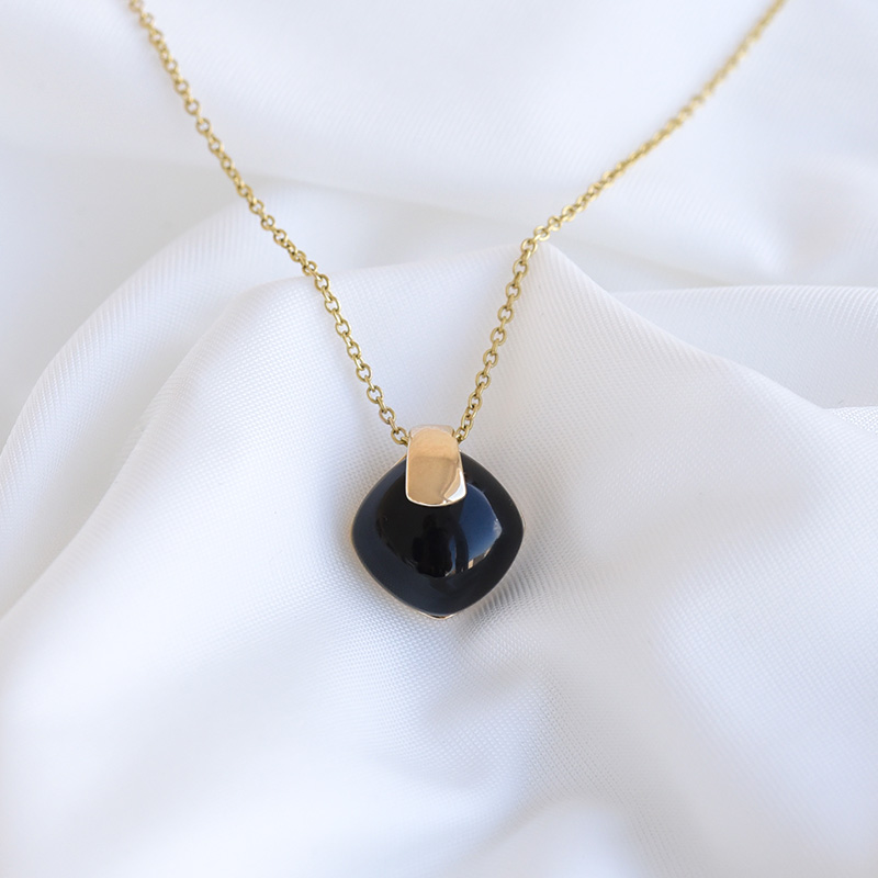 náhrdelník s čiernym onyxom 81601