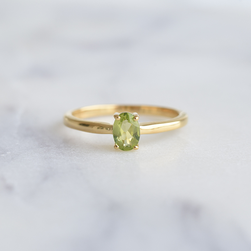 prsteň s olivínom 86081