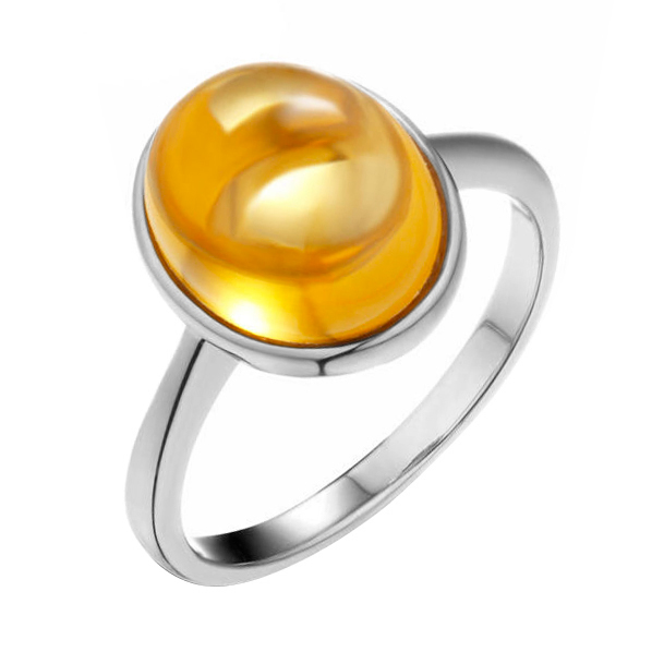 Zlatý citrínový prsteň 88811
