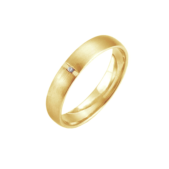 Zlaté svadobné prstene s diamantom Zion 96231